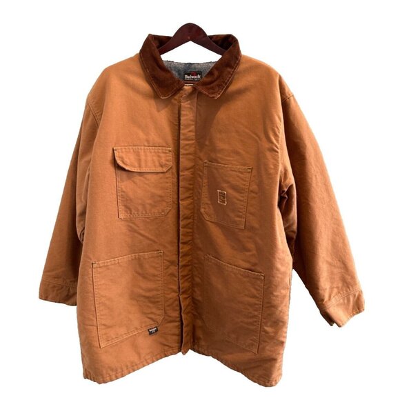 Bulwark FR Extreme Brown Duck Lineman Chore Coat XXL Snap Gorpcore Canada Made